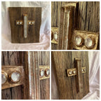 Icoană artistică cu cruce și sticlă